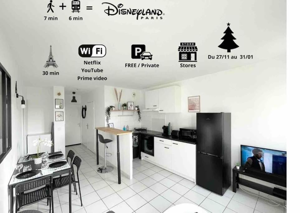 Mickey'S House - Apartments 4 Persons - 10 Min Disneyland Paris Bussy-Saint-Georges Eksteriør bilde